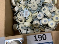 100x zijwiel 30x15mm verzinkt 40kg - afbeelding 1 van  3