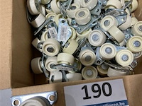 100x zijwiel 30x15mm verzinkt 40kg - afbeelding 1 van  3