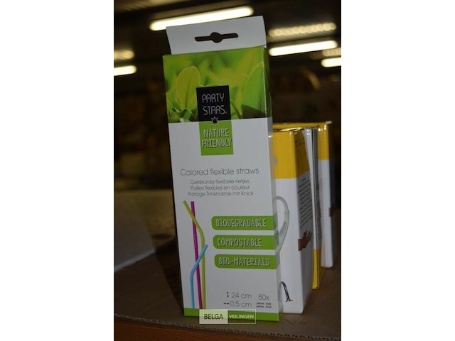 100x50st plastieken rietjes - afbeelding 1 van  2