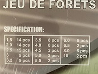 101 delige hss boren set met cobalt coating - afbeelding 2 van  2