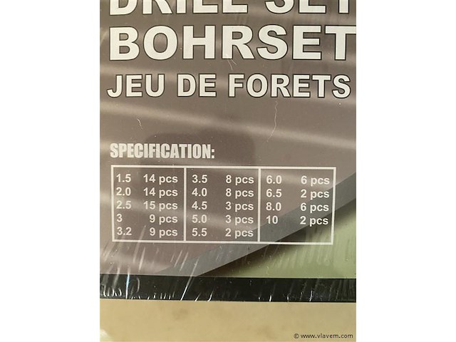101 delige hss boren set met cobalt coating - afbeelding 2 van  2