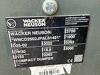 1012 wacker neuson d25-02 dw30 dumper - afbeelding 10 van  21