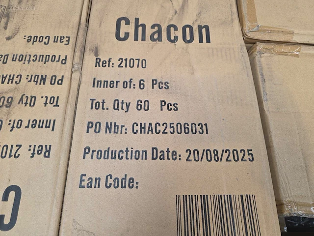 (1020x) wit metalen plafondkapje chacon 21070 - afbeelding 6 van  6