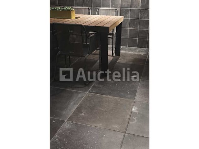 102,40m² quarry black 80x80 gerectificeerd, bluestone-effect, nieuw - afbeelding 1 van  2