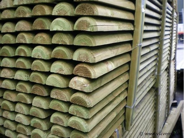 102xhalve palen 3m rond 10cm - afbeelding 2 van  2