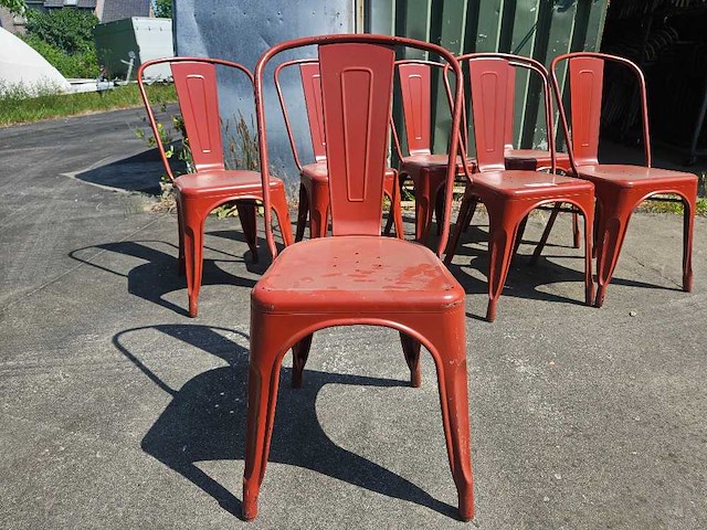 103x vintage industriële caféstoel - afbeelding 3 van  7