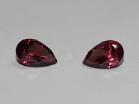 1,04ct. perenvorm roze rozenkleur rodoliet-edelsteen - afbeelding 1 van  7