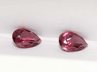 1,04ct. perenvorm roze rozenkleur rodoliet-edelsteen - afbeelding 7 van  7