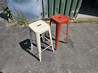 104x vintage industriële café barstoel - afbeelding 1 van  2