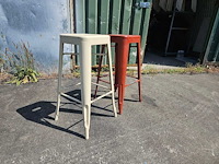 104x vintage industriële café barstoel - afbeelding 2 van  2
