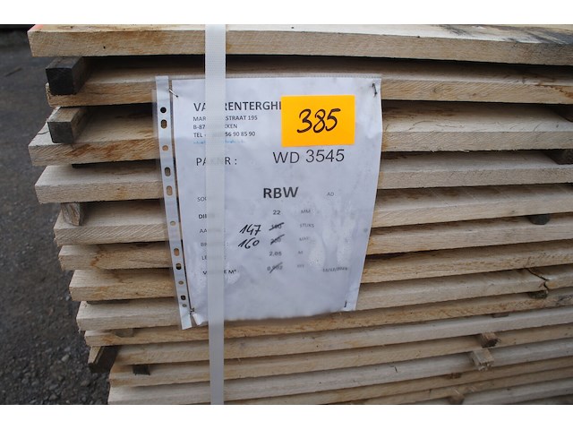 1,06 m³ eiken planken 22mm - afbeelding 2 van  4