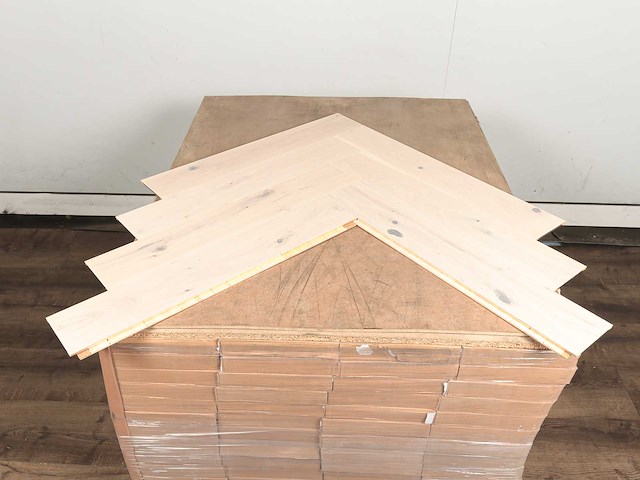 106 m2 parket eiken visgraat - 725 x 130 x 14 mm - afbeelding 2 van  4
