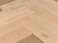106 m2 parket eiken visgraat onbehandeld multiplank - 480 x 120 x 13,8 mm - afbeelding 2 van  4