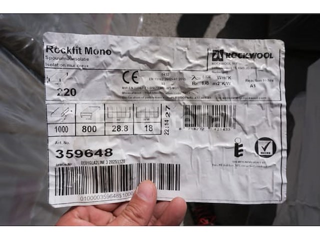 108 rockwool rockfit mono panelen - afbeelding 1 van  5