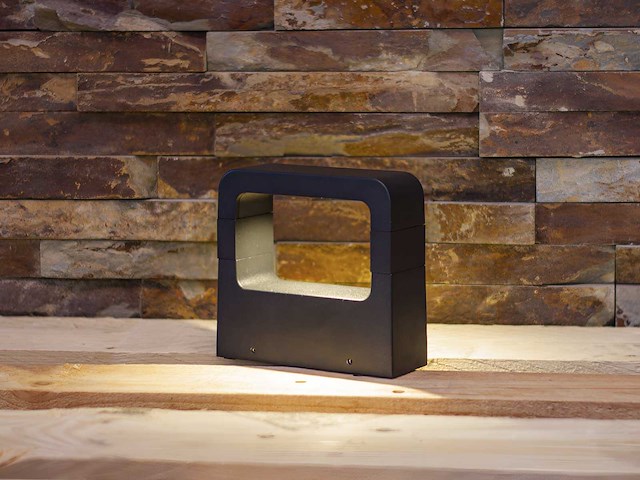 10w led zand zwart tuinlamp 14.5cm warm wit (12x) - afbeelding 3 van  10