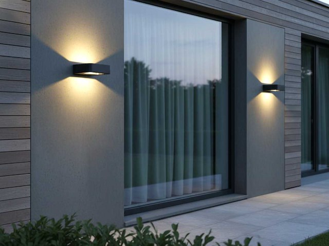 10w led zand zwart tuinlamp 14.5cm warm wit(6x) - afbeelding 5 van  10