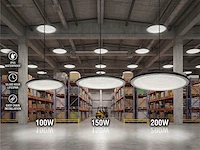 (10x) 100w 6500k led ufo highbay slim...