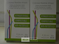 ±10x 10pakjes plastieken rietjes - afbeelding 2 van  3