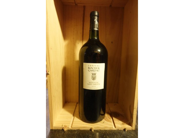10x 1,5l chateau rocher gardat montagne saint-emilion 2018 - afbeelding 1 van  3