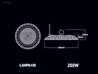 (10x) 200w 4000k led ufo highbay slim... - afbeelding 8 van  10