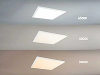(10x) 40w 3000k 60x60 smd led inbouw backlit panelen wit frame - afbeelding 4 van  7