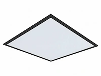(10x) 40w 4000k 60x60 smd led inbouw backlit panelen zwart frame - afbeelding 3 van  9