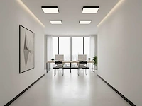 (10x) 40w 4000k 60x60 smd led inbouw backlit panelen zwart frame - afbeelding 7 van  9