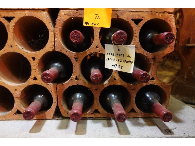 10x 75cl carruades de lafite rothschild paillac 1988 - afbeelding 3 van  3