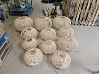10x bamboe hanglamp - afbeelding 1 van  2