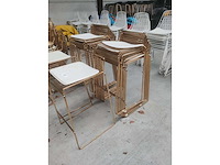 10x barstoel goud + kussen (10x) - afbeelding 3 van  3