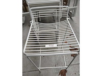 10x barstoel wit zonder kussens (10x) - afbeelding 1 van  3