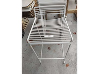 10x barstoel wit zonder kussens (10x) - afbeelding 1 van  3