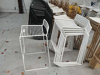 10x barstoel wit zonder kussens (10x) - afbeelding 3 van  3