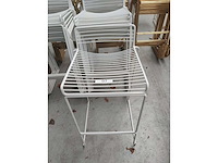 10x barstoel wit zonder kussens (10x) - afbeelding 1 van  3