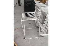 10x barstoel wit zonder kussens (10x) - afbeelding 2 van  3