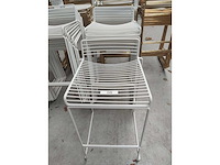 10x barstoel wit zonder kussens (10x) - afbeelding 1 van  1