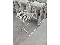 10x barstoel wit zonder kussens (10x) - afbeelding 2 van  3