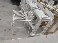 10x barstoel wit zonder kussens (10x) - afbeelding 3 van  3