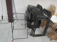 10x barstoel zwart zonder kussens (10x) - afbeelding 3 van  3