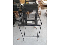 10x barstoel zwart zonder kussens (10x) - afbeelding 1 van  4