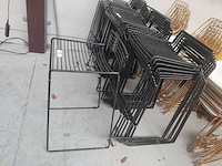 10x barstoel zwart zonder kussens (10x) - afbeelding 4 van  4