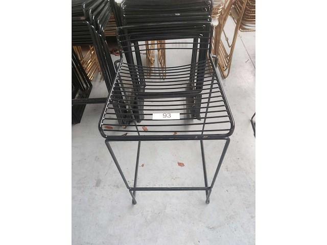 10x barstoel zwart zonder kussens (10x) - afbeelding 1 van  3