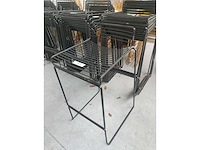 10x barstoel zwart zonder kussens (10x) - afbeelding 2 van  3