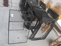 10x barstoel zwart zonder kussens (10x) - afbeelding 3 van  3