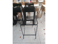 10x barstoel zwart zonder kussens (10x) - afbeelding 1 van  3