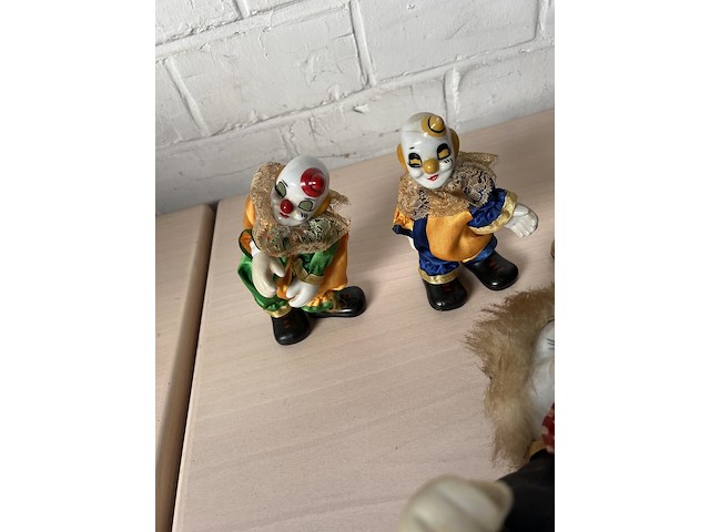 10x beeldjes clown's - afbeelding 5 van  8