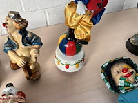10x beeldjes clown's - afbeelding 7 van  8
