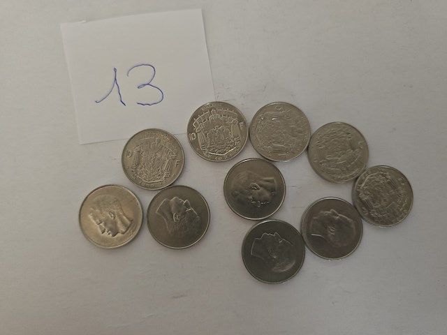 10x belgië: 10-frankmunten (1961–1990) - afbeelding 1 van  3