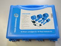 10x bi-metal holesaw kit yphs13k/gnl, 12 piece kit - afbeelding 1 van  3
