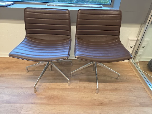 (10x) design lederen draaistoelen arper - afbeelding 6 van  6